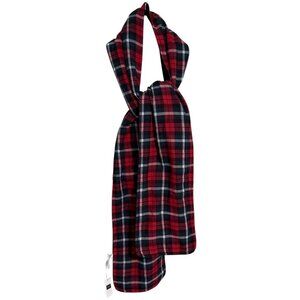 GAP Men's Red White Blue Black Plaid Scarf One Size 74"L x 7.5"W NWT